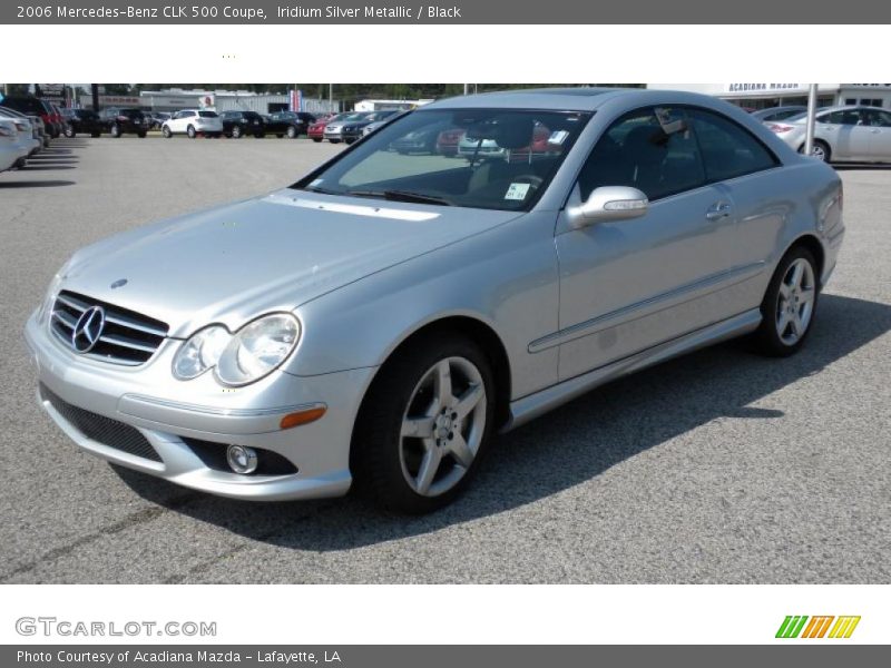 Iridium Silver Metallic / Black 2006 Mercedes-Benz CLK 500 Coupe