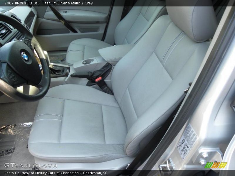 Titanium Silver Metallic / Grey 2007 BMW X3 3.0si