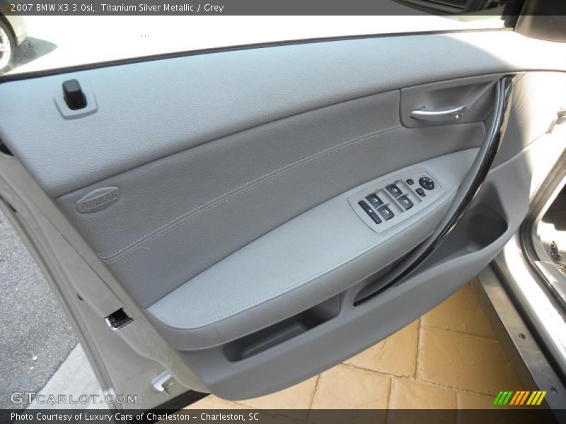 Titanium Silver Metallic / Grey 2007 BMW X3 3.0si