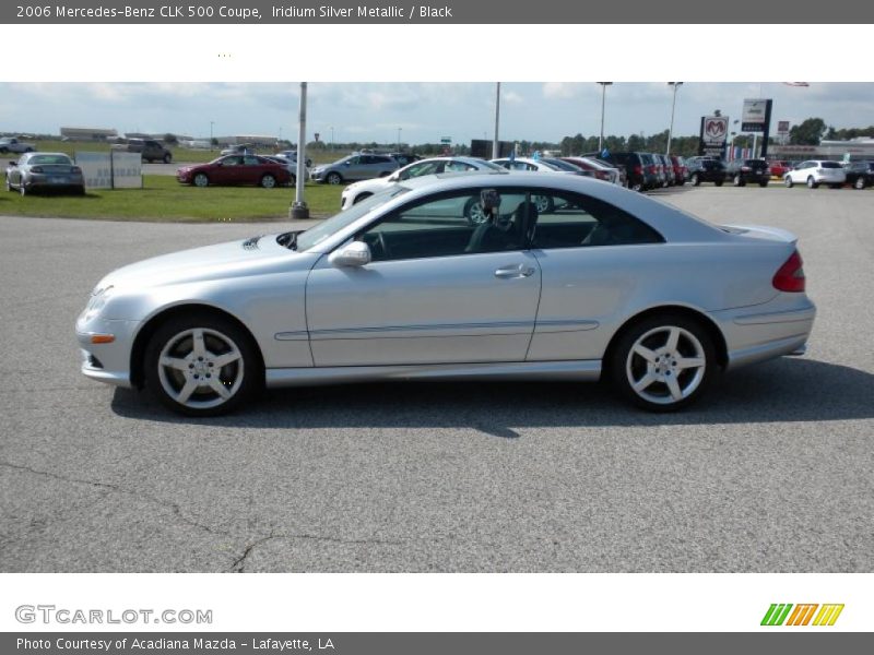 Iridium Silver Metallic / Black 2006 Mercedes-Benz CLK 500 Coupe