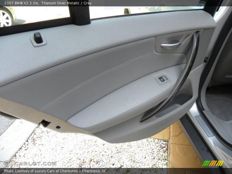 Titanium Silver Metallic / Grey 2007 BMW X3 3.0si