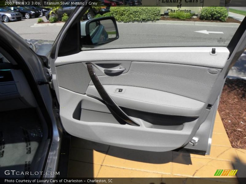 Titanium Silver Metallic / Grey 2007 BMW X3 3.0si