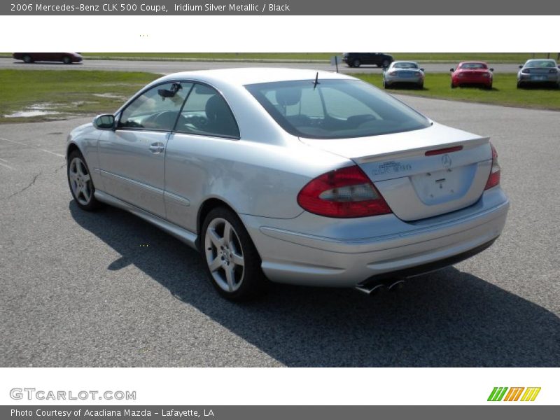 Iridium Silver Metallic / Black 2006 Mercedes-Benz CLK 500 Coupe