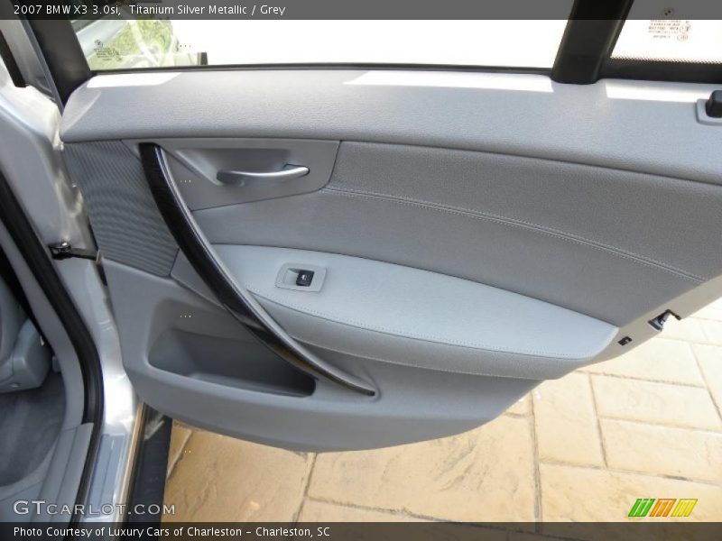 Titanium Silver Metallic / Grey 2007 BMW X3 3.0si