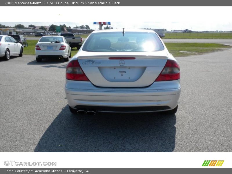 Iridium Silver Metallic / Black 2006 Mercedes-Benz CLK 500 Coupe