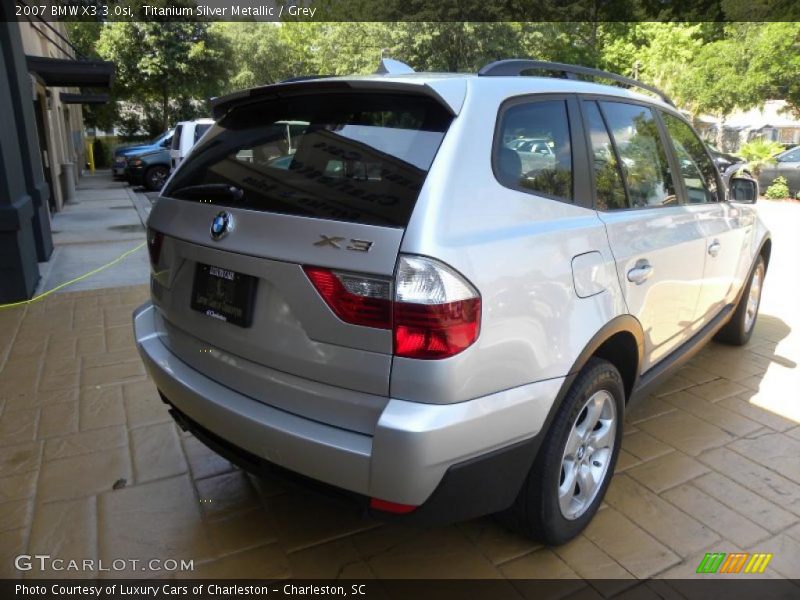 Titanium Silver Metallic / Grey 2007 BMW X3 3.0si