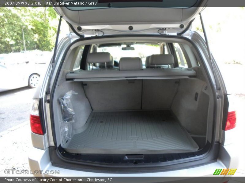 Titanium Silver Metallic / Grey 2007 BMW X3 3.0si