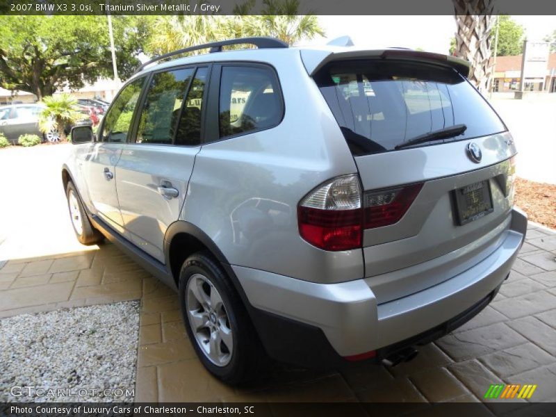 Titanium Silver Metallic / Grey 2007 BMW X3 3.0si
