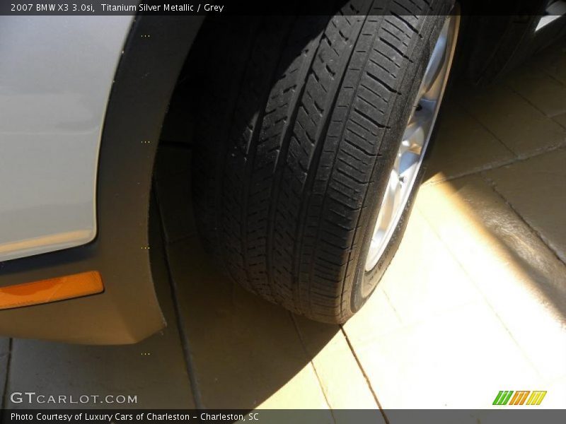 Titanium Silver Metallic / Grey 2007 BMW X3 3.0si