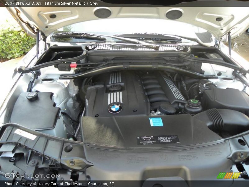 Titanium Silver Metallic / Grey 2007 BMW X3 3.0si