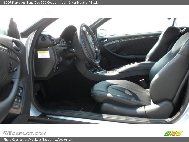 Iridium Silver Metallic / Black 2006 Mercedes-Benz CLK 500 Coupe