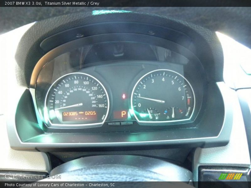 Titanium Silver Metallic / Grey 2007 BMW X3 3.0si