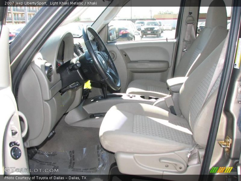 Light Khaki Metallic / Khaki 2007 Jeep Liberty Sport