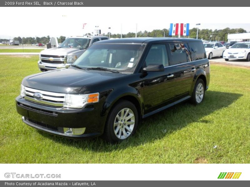 Black / Charcoal Black 2009 Ford Flex SEL