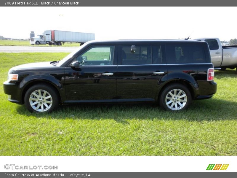 Black / Charcoal Black 2009 Ford Flex SEL