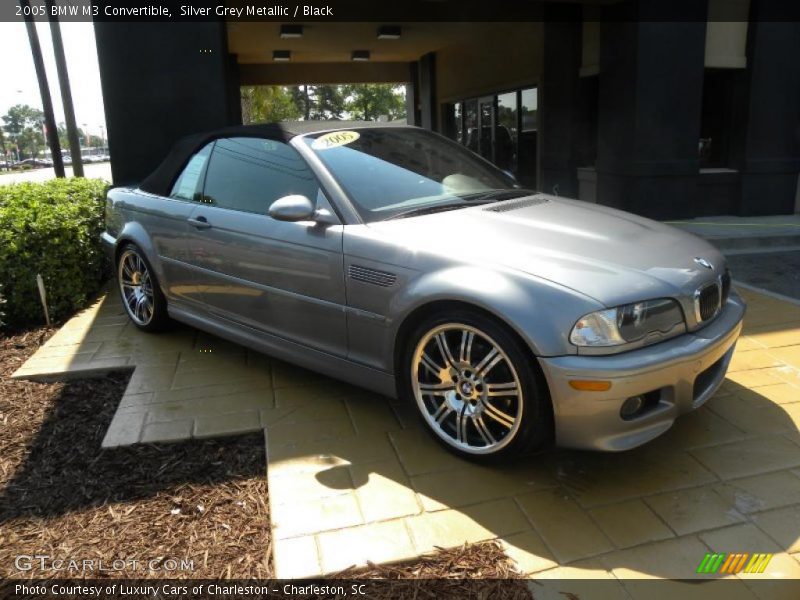 Silver Grey Metallic / Black 2005 BMW M3 Convertible