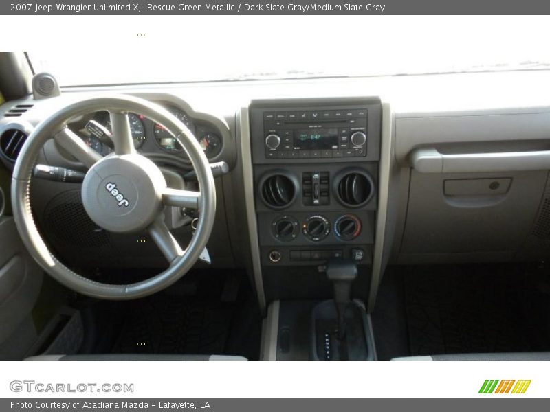Rescue Green Metallic / Dark Slate Gray/Medium Slate Gray 2007 Jeep Wrangler Unlimited X