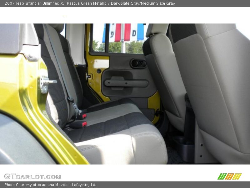 Rescue Green Metallic / Dark Slate Gray/Medium Slate Gray 2007 Jeep Wrangler Unlimited X