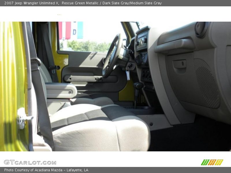 Rescue Green Metallic / Dark Slate Gray/Medium Slate Gray 2007 Jeep Wrangler Unlimited X