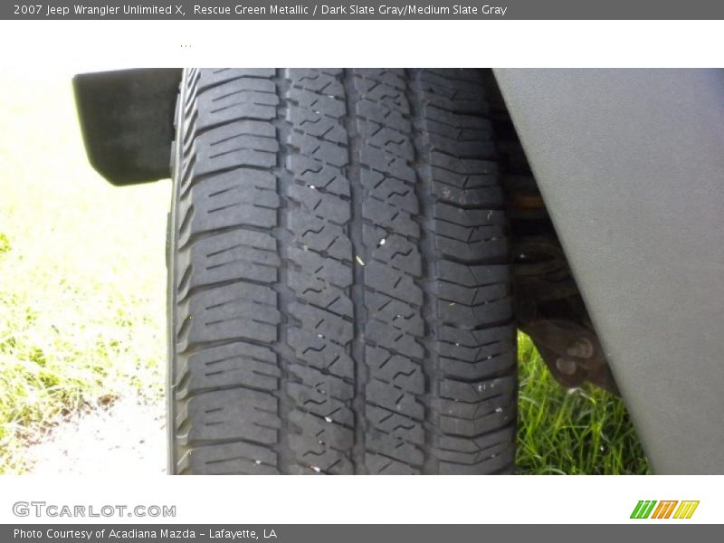 Rescue Green Metallic / Dark Slate Gray/Medium Slate Gray 2007 Jeep Wrangler Unlimited X