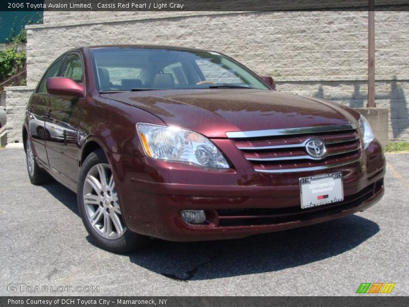 Cassis Red Pearl / Light Gray 2006 Toyota Avalon Limited