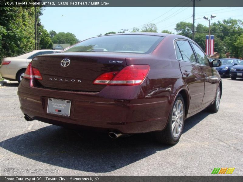 Cassis Red Pearl / Light Gray 2006 Toyota Avalon Limited