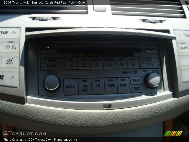Cassis Red Pearl / Light Gray 2006 Toyota Avalon Limited