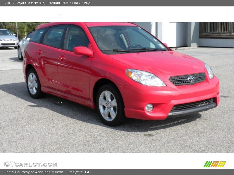 Radiant Red / Dark Gray 2006 Toyota Matrix XR