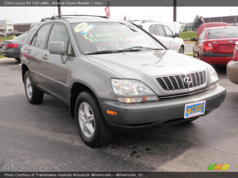 Mineral Green Metallic / Ivory 2001 Lexus RX 300 AWD