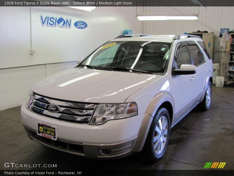 Oxford White / Medium Light Stone 2008 Ford Taurus X Eddie Bauer AWD