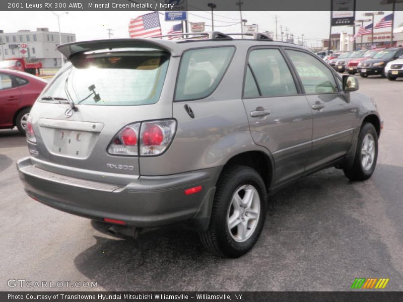 Mineral Green Metallic / Ivory 2001 Lexus RX 300 AWD
