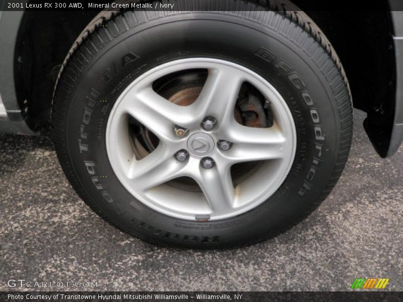 Mineral Green Metallic / Ivory 2001 Lexus RX 300 AWD