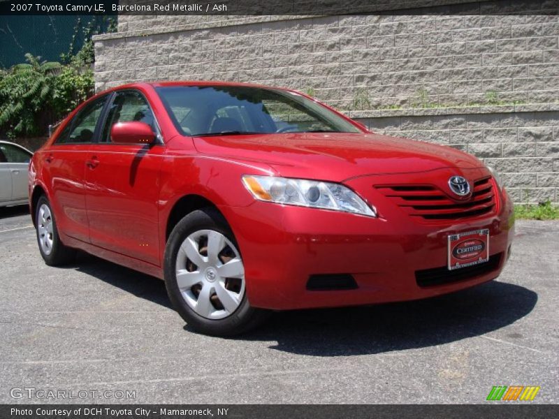 Barcelona Red Metallic / Ash 2007 Toyota Camry LE