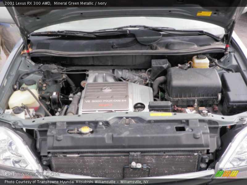 Mineral Green Metallic / Ivory 2001 Lexus RX 300 AWD