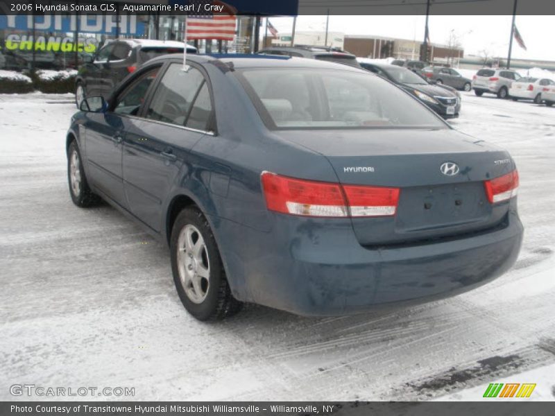 Aquamarine Pearl / Gray 2006 Hyundai Sonata GLS