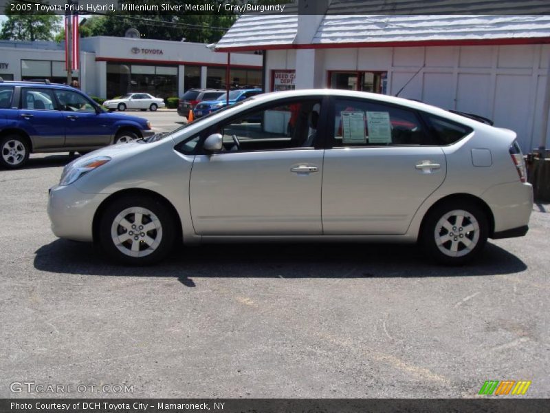 Millenium Silver Metallic / Gray/Burgundy 2005 Toyota Prius Hybrid