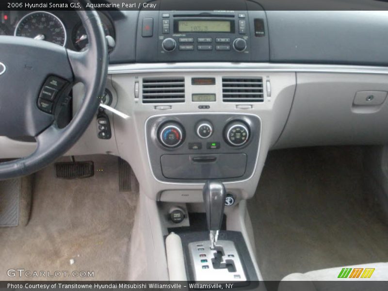 Aquamarine Pearl / Gray 2006 Hyundai Sonata GLS