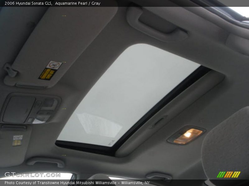 Aquamarine Pearl / Gray 2006 Hyundai Sonata GLS