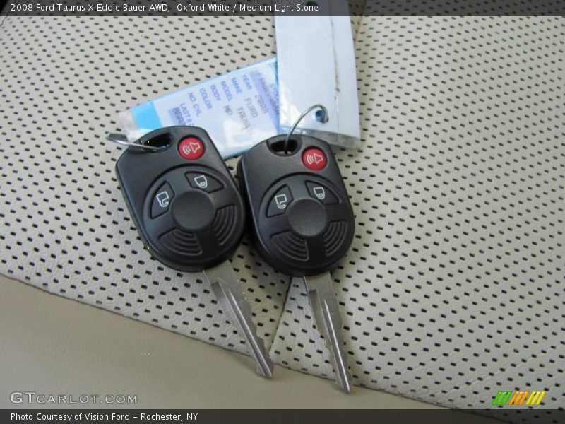 Oxford White / Medium Light Stone 2008 Ford Taurus X Eddie Bauer AWD