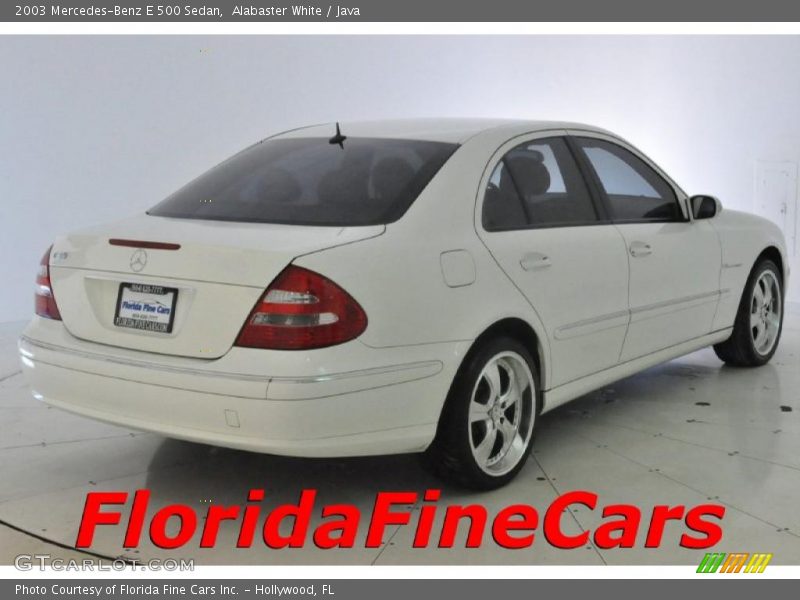 Alabaster White / Java 2003 Mercedes-Benz E 500 Sedan