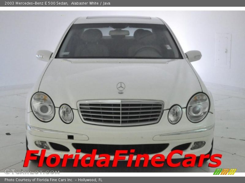 Alabaster White / Java 2003 Mercedes-Benz E 500 Sedan