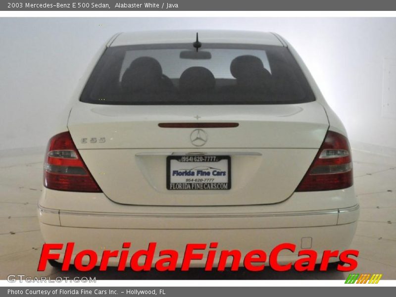 Alabaster White / Java 2003 Mercedes-Benz E 500 Sedan