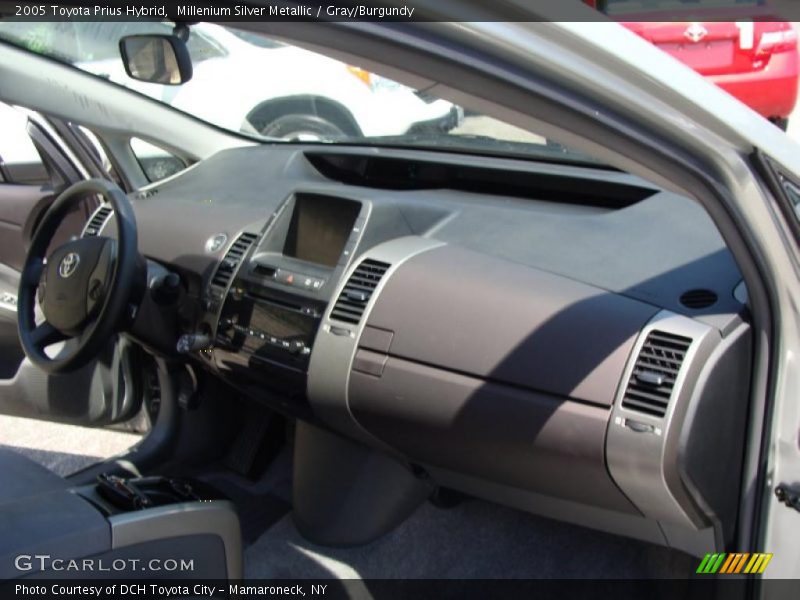 Millenium Silver Metallic / Gray/Burgundy 2005 Toyota Prius Hybrid