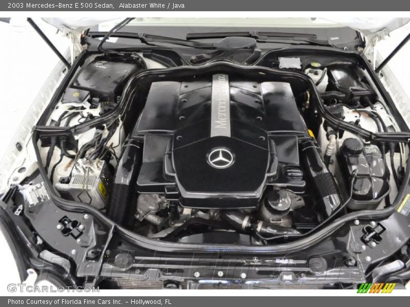 Alabaster White / Java 2003 Mercedes-Benz E 500 Sedan