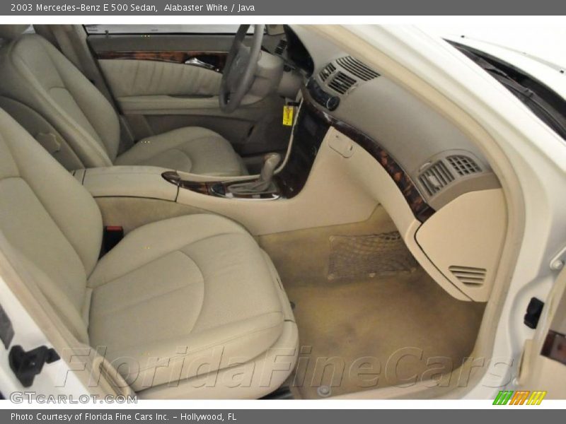 Alabaster White / Java 2003 Mercedes-Benz E 500 Sedan