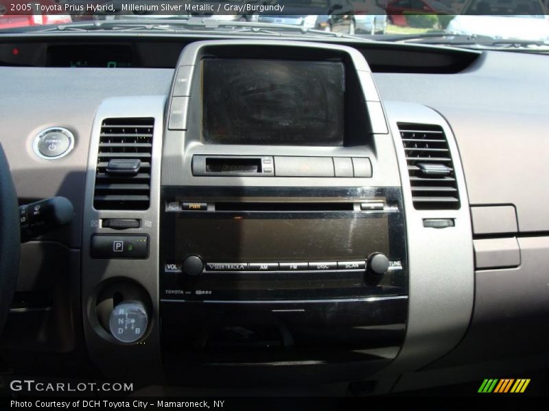 Millenium Silver Metallic / Gray/Burgundy 2005 Toyota Prius Hybrid