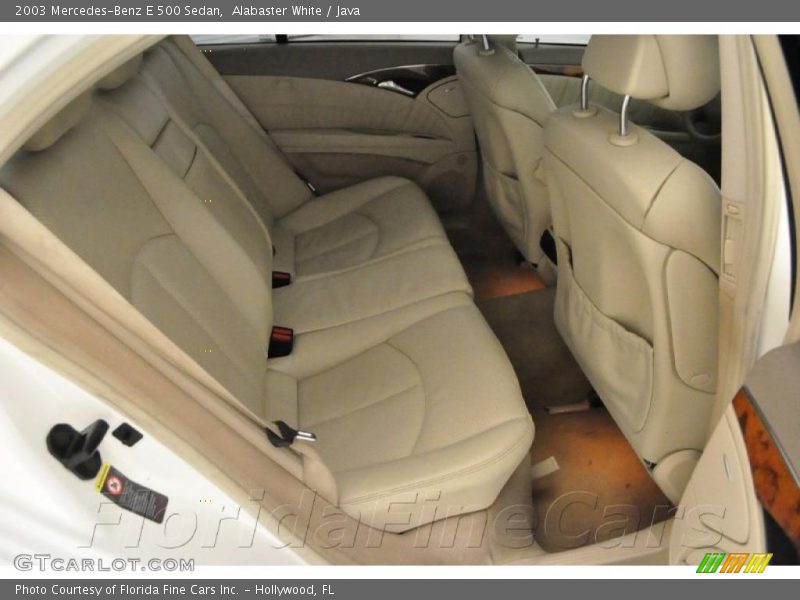 Alabaster White / Java 2003 Mercedes-Benz E 500 Sedan