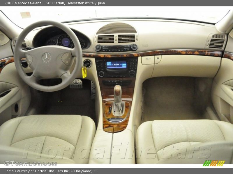 Alabaster White / Java 2003 Mercedes-Benz E 500 Sedan