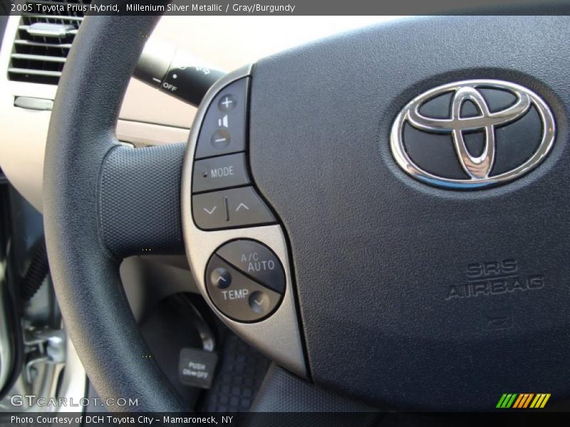 Millenium Silver Metallic / Gray/Burgundy 2005 Toyota Prius Hybrid
