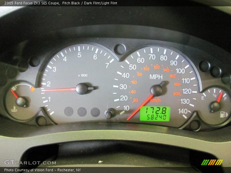 Pitch Black / Dark Flint/Light Flint 2005 Ford Focus ZX3 SES Coupe